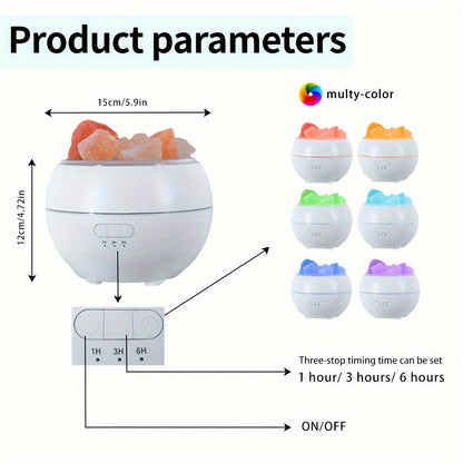 Salt Lamp Diffuser - 3-in-1 Essential Oil Diffuser