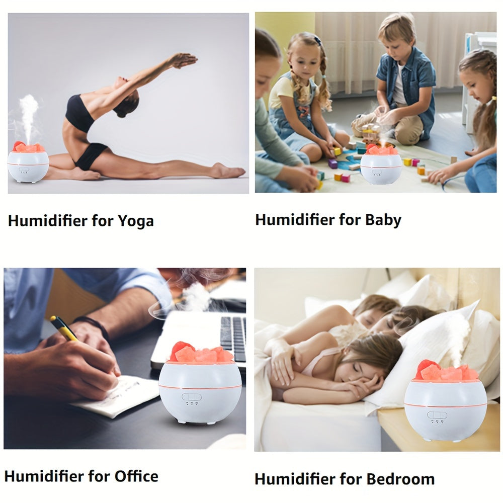 Salt Lamp Diffuser - 3-in-1 Essential Oil Diffuser