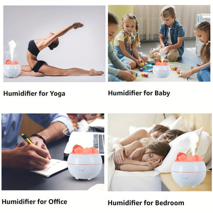 Salt Lamp Diffuser - 3-in-1 Essential Oil Diffuser