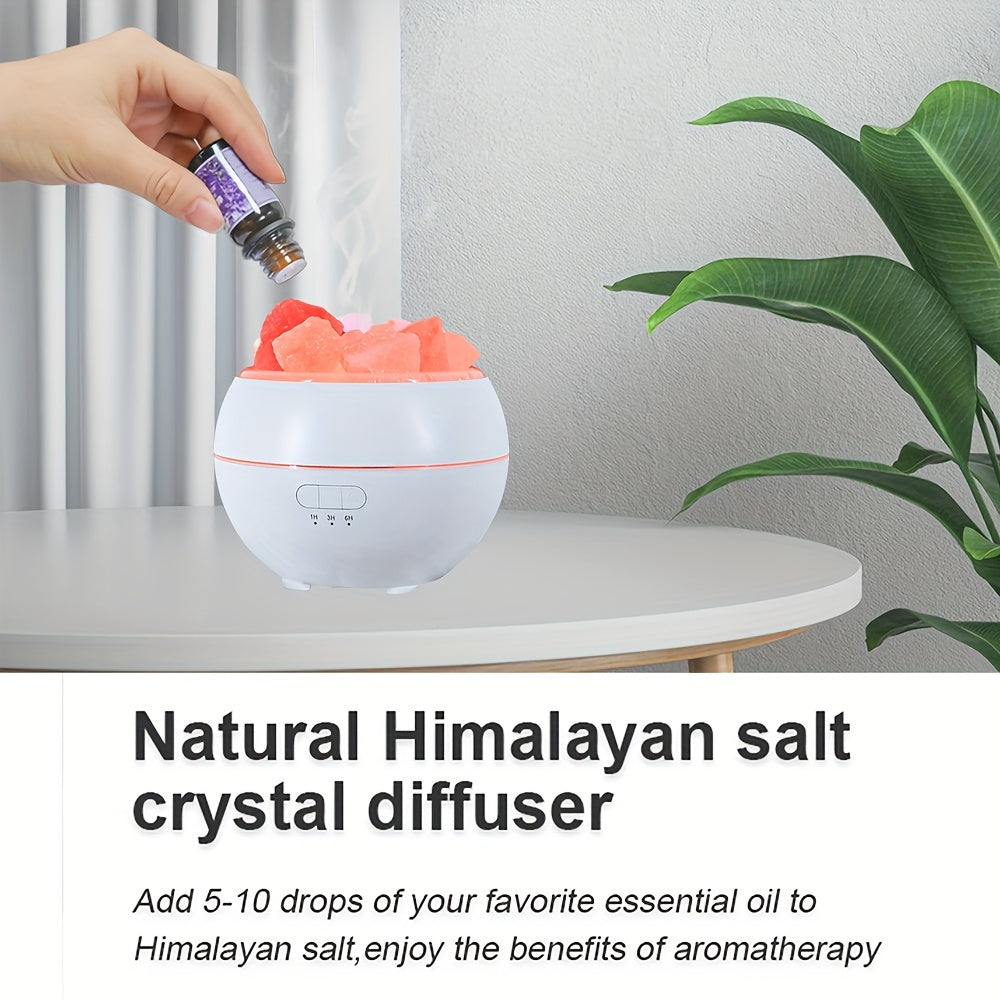 Salt Lamp Diffuser - 3-in-1 Essential Oil Diffuser