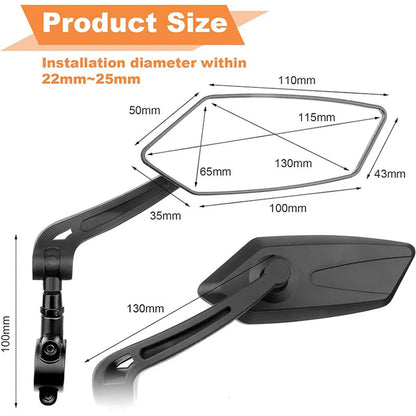 2 Pack Bike Mirrors