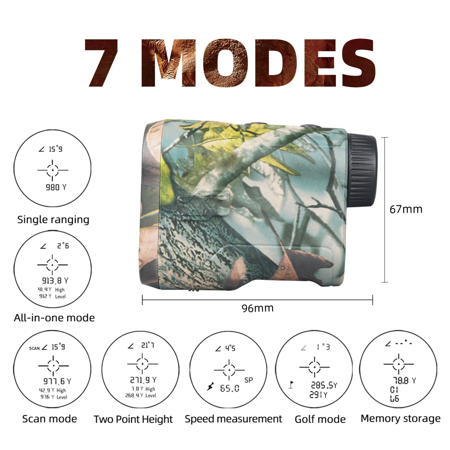 1000 Feet Hunting Range Finder