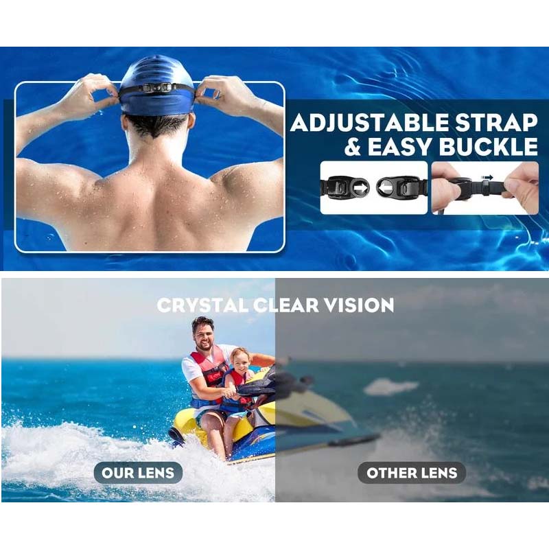 Wide-Angle Swimming Goggles With Anti-Fog Effect