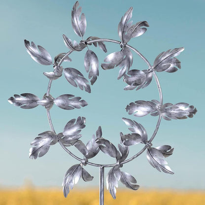 Magical metal windmill: Kinetic wind spinner for the garden
