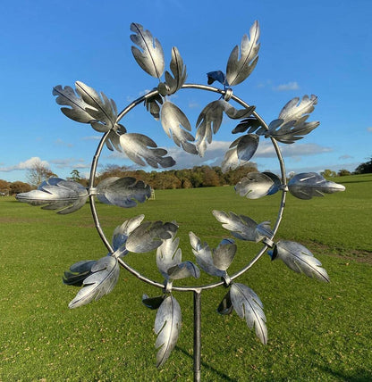 Magical metal windmill: Kinetic wind spinner for the garden