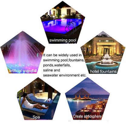 15W LED Stainless Steel Wall-Mounted Pool Light Landscape Underwater Light