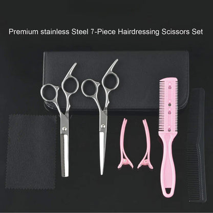Cutting and thinning scissors for precise hairstyles