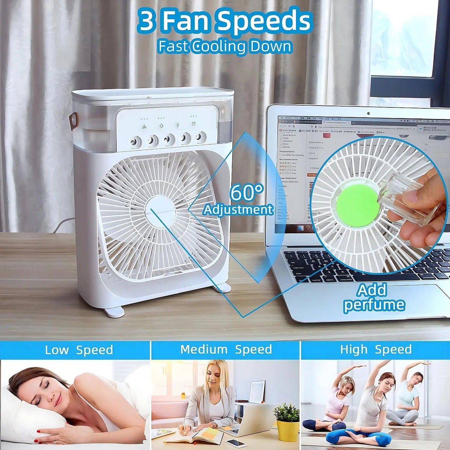 Pro 3-In-1 Fan, Air Conditioner And Humidifier
