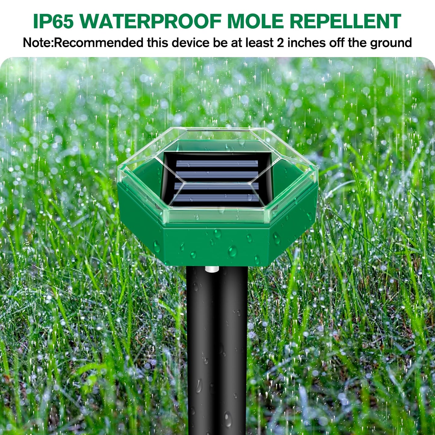 Ultrasonic Mole Repellent 4-Pack