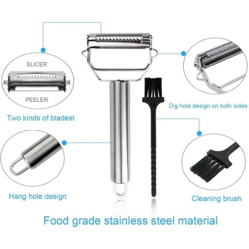 Ultra-Sharp Stainless Steel Multifunction Vegetable Slicer
