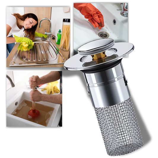 Retractable sink stopper to prevent odors