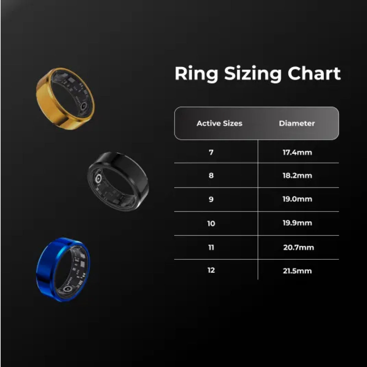 Titanium smart ring for men and women, designed to monitor blood pressure and track health metrics. Stylish and multifunctional.