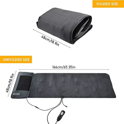 Shiatsu Massage Mat with Heat-Relaxing Full-Body Electric Mattress Pad
