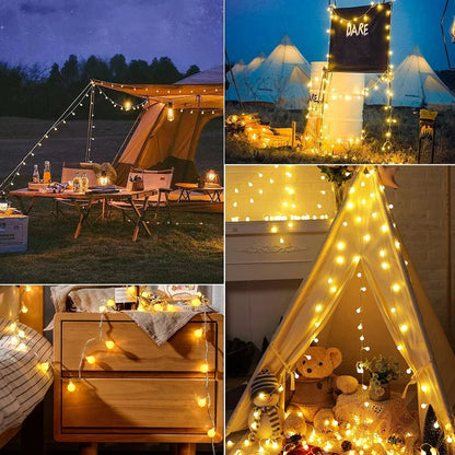 Solar-Powered Fairy Lights For Outdoor Use