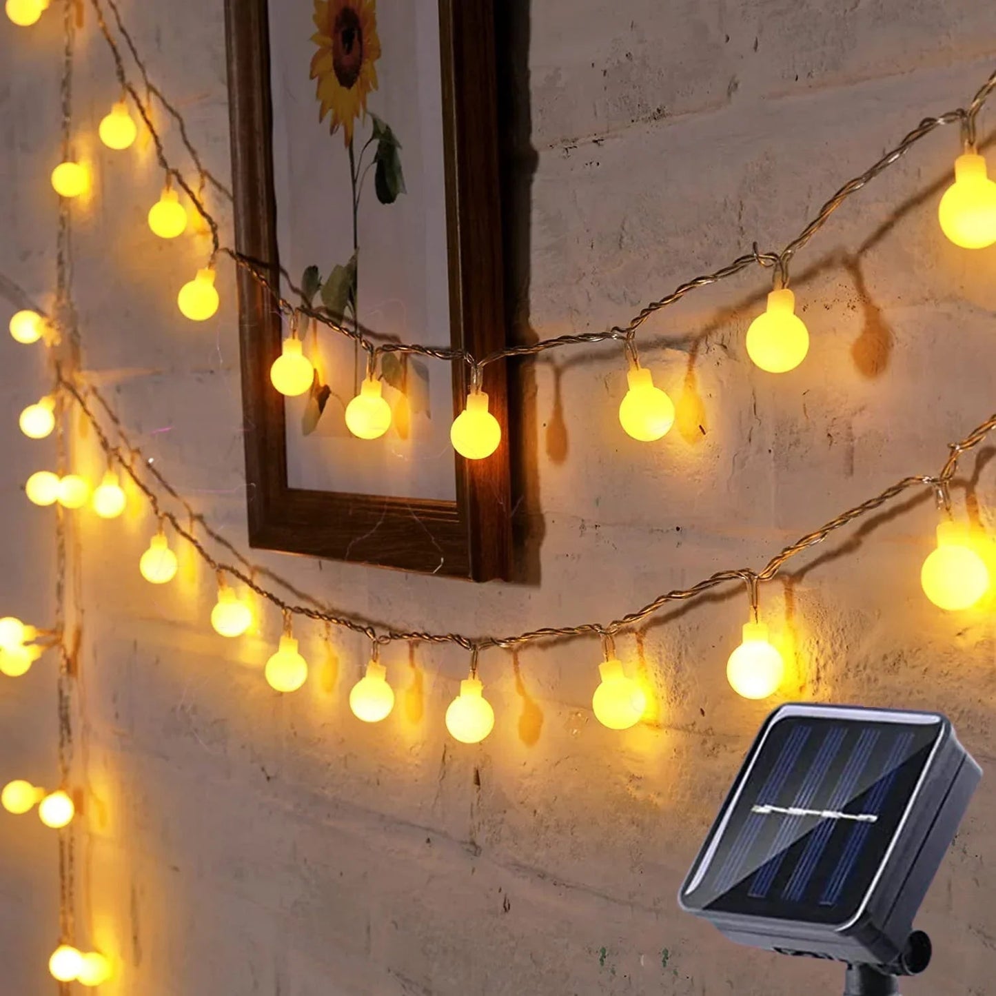 Solar-Powered Fairy Lights For Outdoor Use