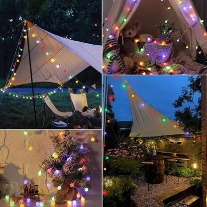 Solar-Powered Fairy Lights For Outdoor Use
