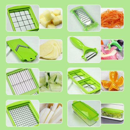 12-in-1 Multifunctional Vegetable Cutter - Quickly and Safely Cut Vegetables