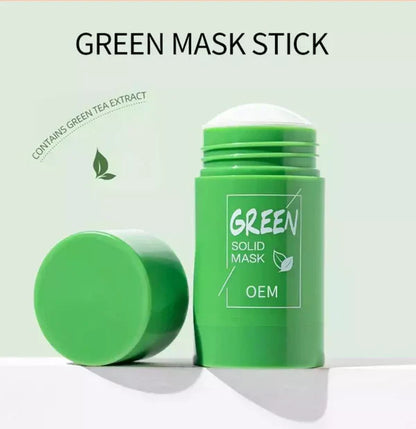 Blackheads Remover Mask, Poreless Deep Cleanse Mask Stick, Clay Purifying Green Tea-2 PCS