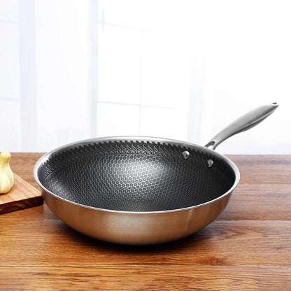 Non-Stick Stainless Steel Frying Pan