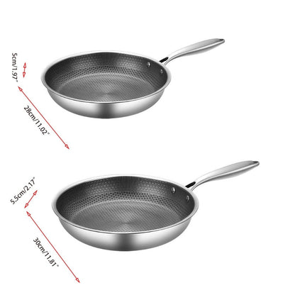 Non-Stick Stainless Steel Frying Pan