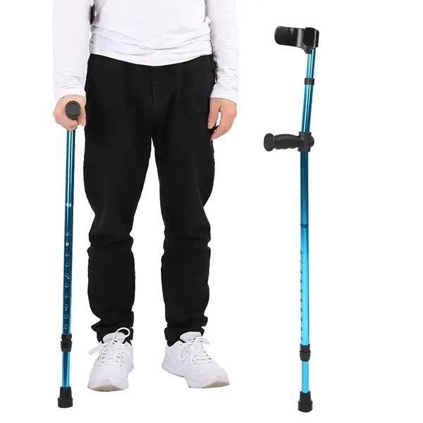 Foldable, Adjustable Crutch