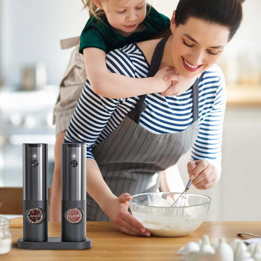 Elegant Electric Salt And Pepper Mill With Rechargeable Battery