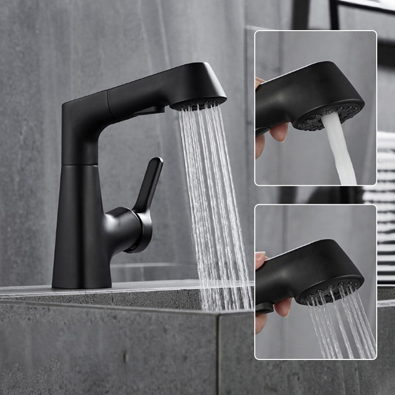 Single-Hole Basin Tap With Pull-Out Spray Head
