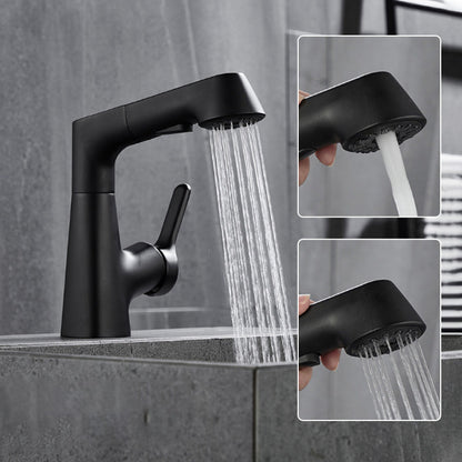 Single-Hole Basin Tap With Pull-Out Spray Head