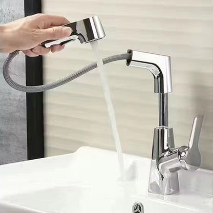 Single-Hole Basin Tap With Pull-Out Spray Head