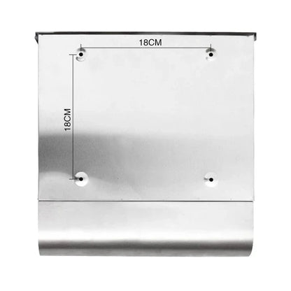 Large Heavy Duty Wall Mounted Vertical Home Metal Lockable Mailbox