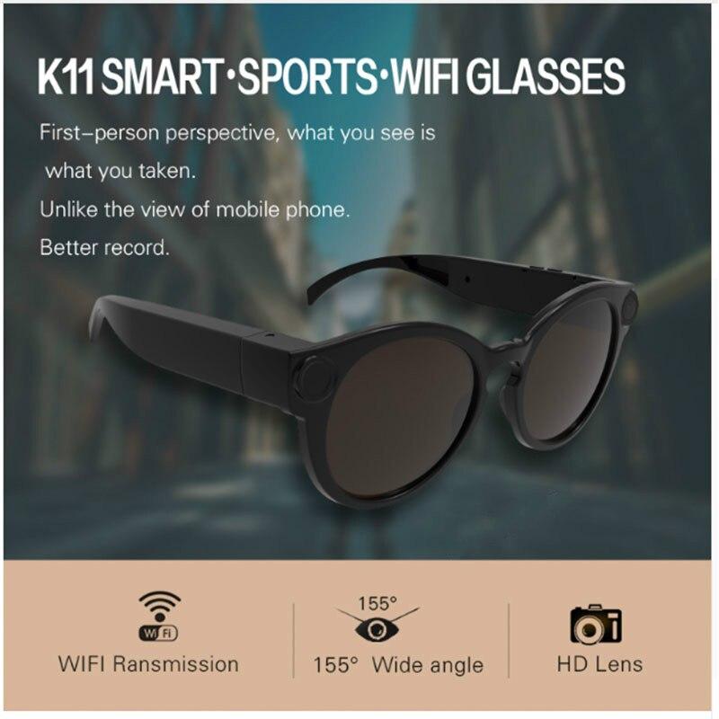 Bicycling Glasses WiFi Mini Camera HD 1080P DVR Video Audio Recorder