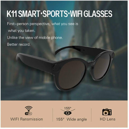 Bicycling Glasses WiFi Mini Camera HD 1080P DVR Video Audio Recorder