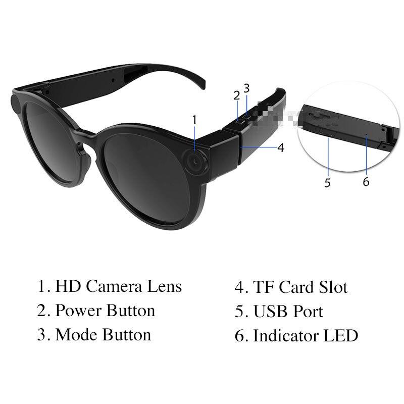 Bicycling Glasses WiFi Mini Camera HD 1080P DVR Video Audio Recorder