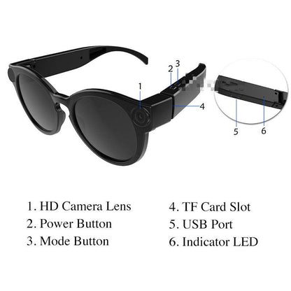 Bicycling Glasses WiFi Mini Camera HD 1080P DVR Video Audio Recorder