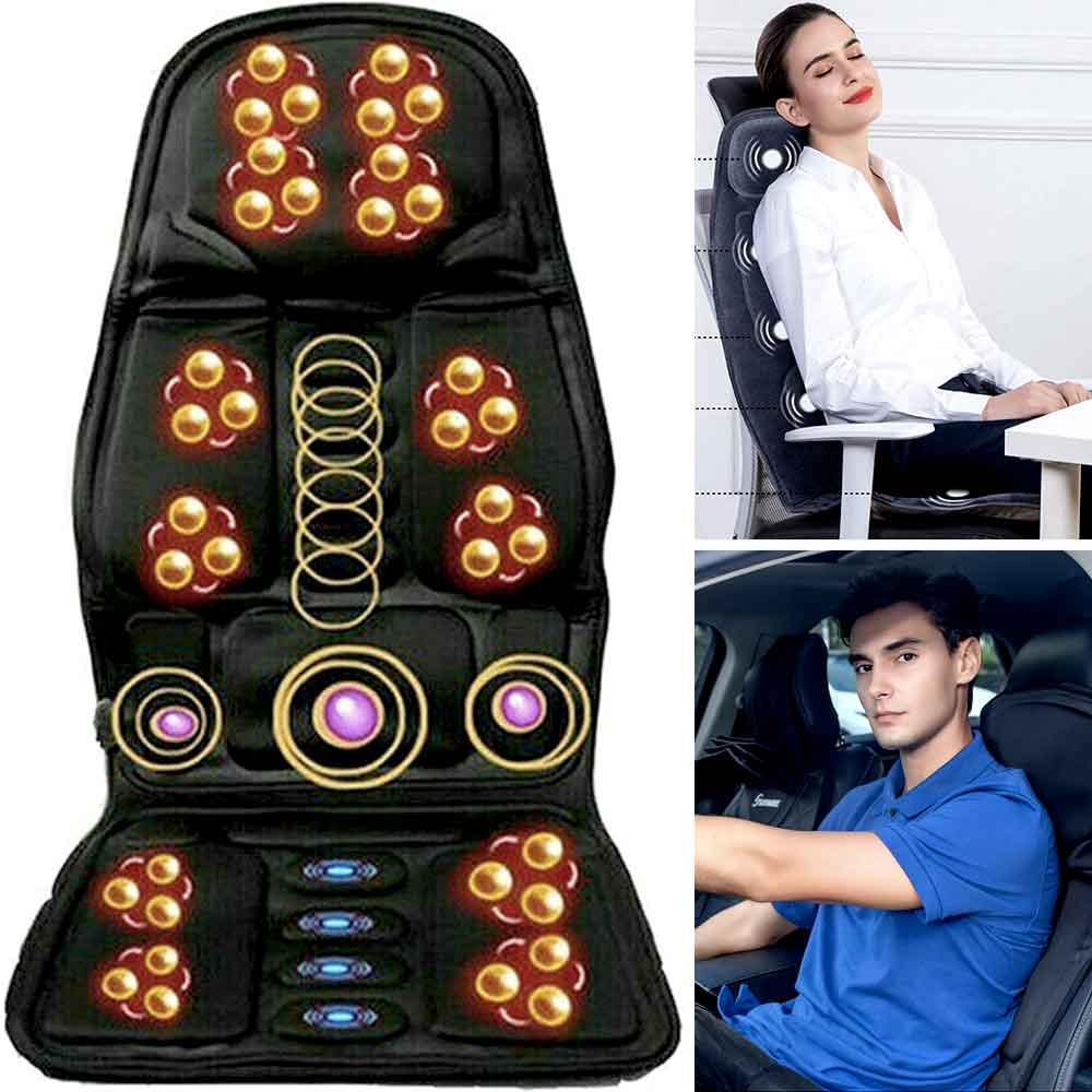 Fashionable Massage Chair Cushion With Heated Neck Pillow