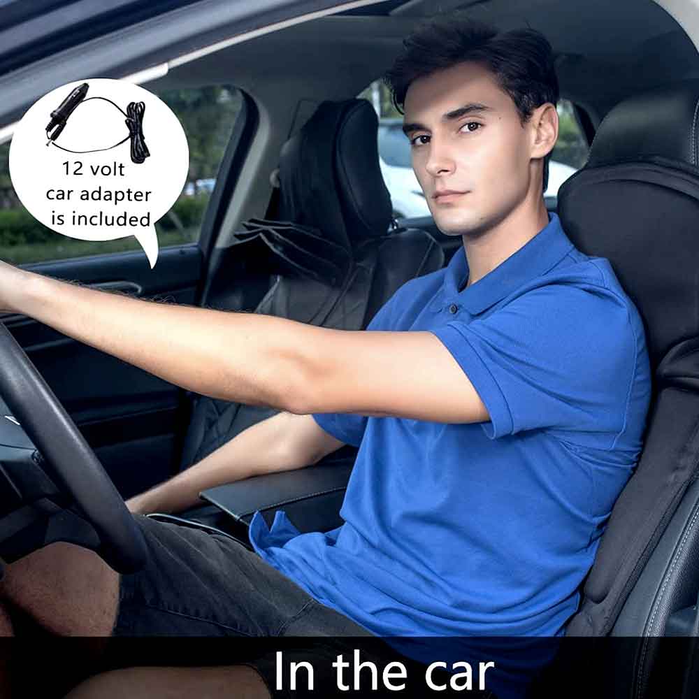 Fashionable Massage Chair Cushion With Heated Neck Pillow