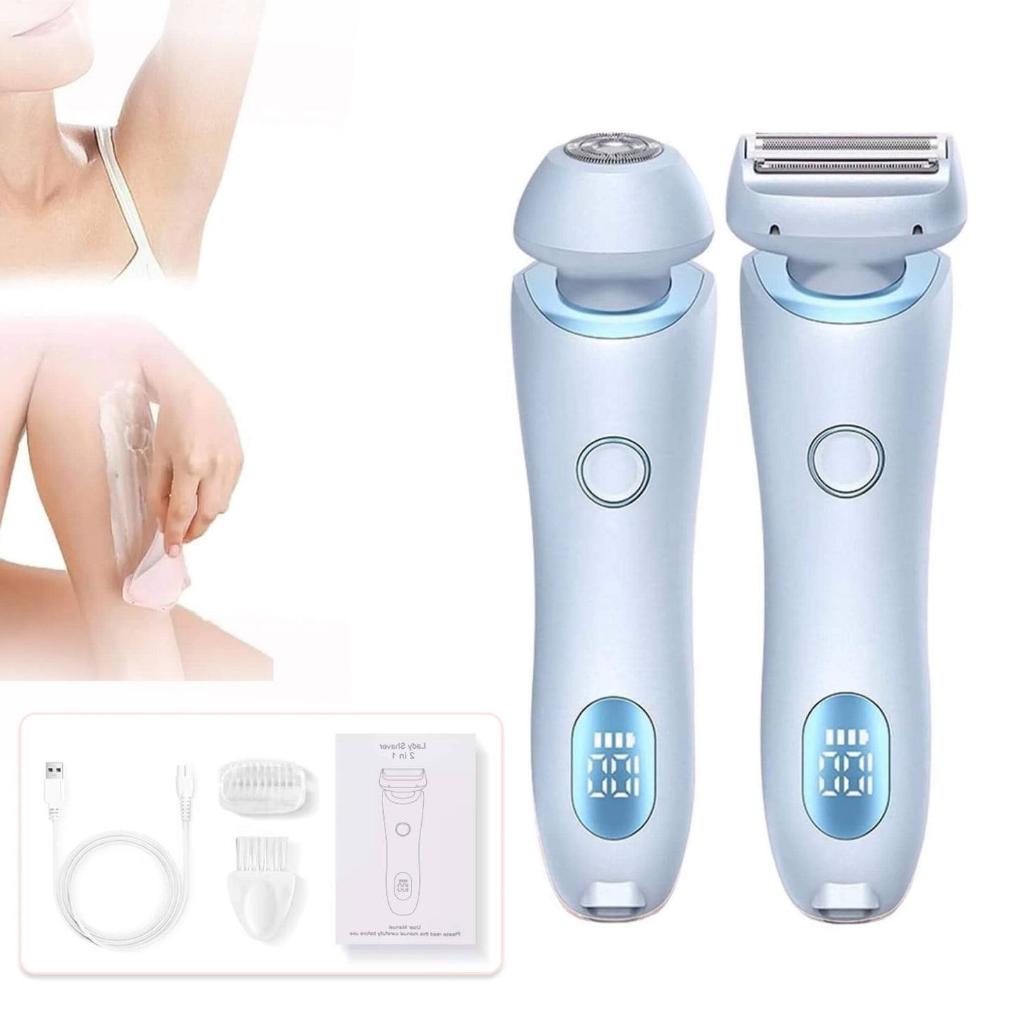 Women Pubic Shaver | Gentle Electric Razor for Sensitive Skin | Precise Trimming for Smooth Skin