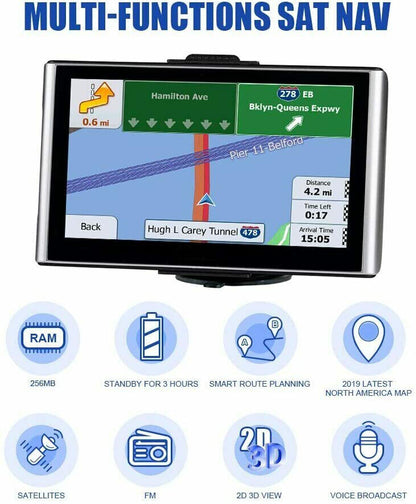 Premium 7-Inch Gps Navigation System For Cars And Trucks