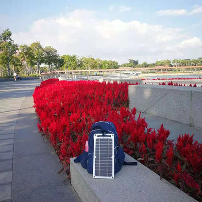 Solar Panel With Portable USB Battery, Waterproof