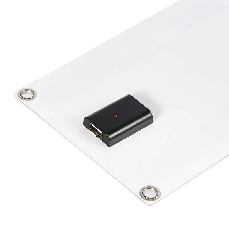 Solar Panel With Portable USB Battery, Waterproof