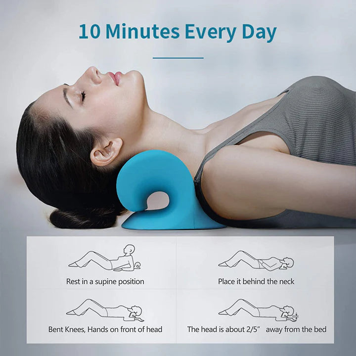 Neck And Shoulder Stretcher, Cervical Traction Pillow