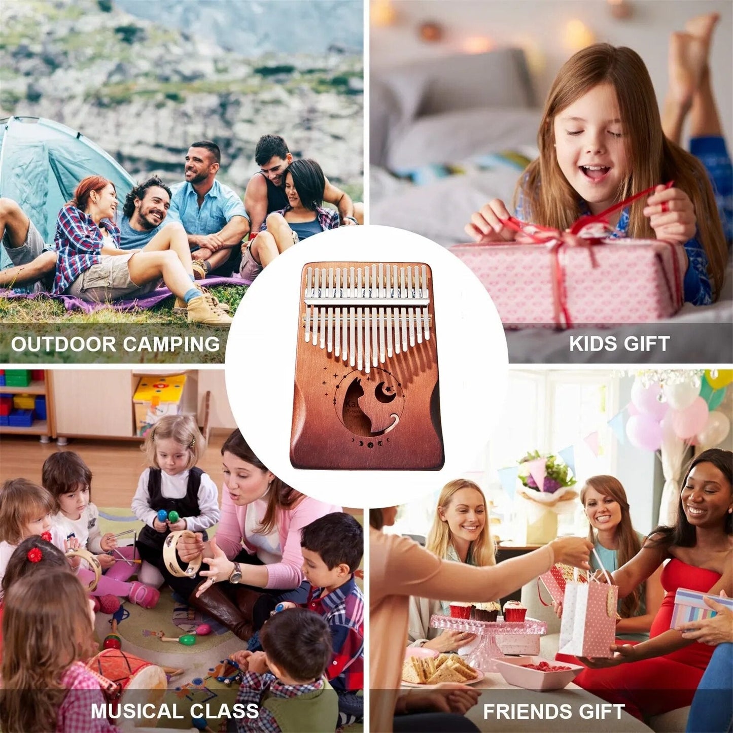 Professional 17K Kalimba Thumb Piano