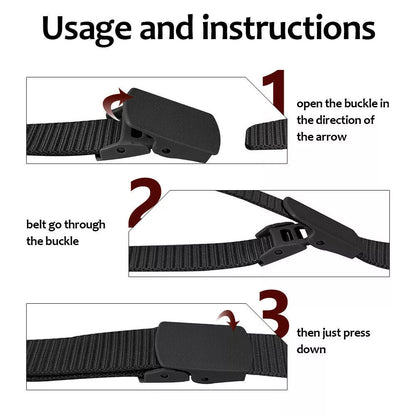 Mens Military Nylon Canvas Belts with Breathable Webiing