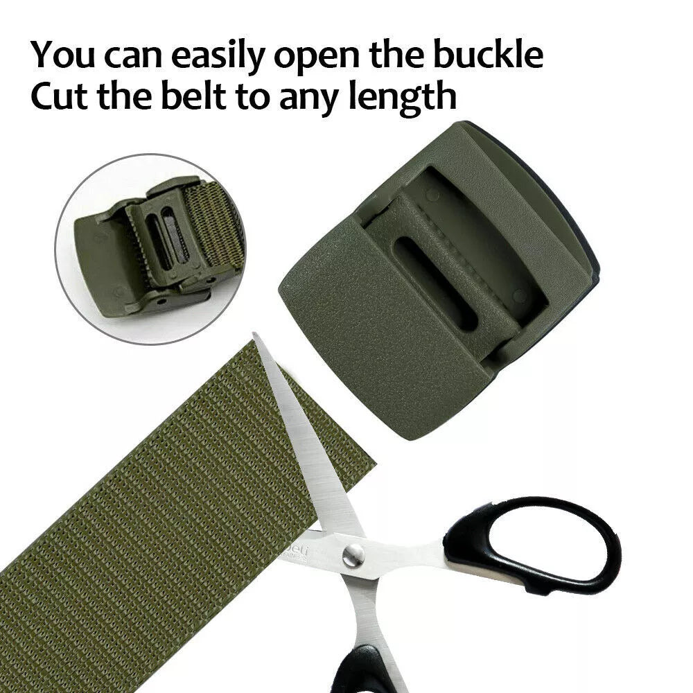 Mens Military Nylon Canvas Belts with Breathable Webiing