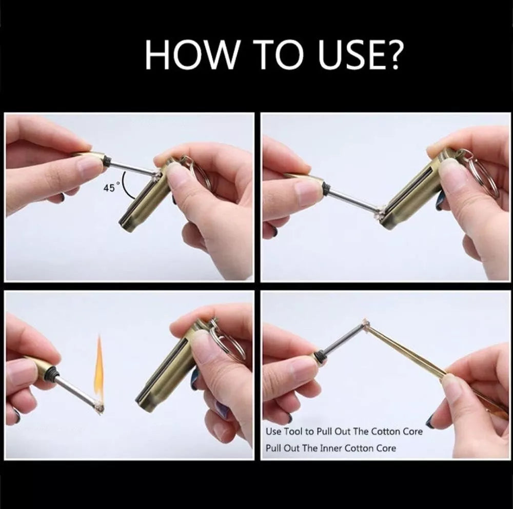 Weatherproof Metal Match - Reusable Fire Starter for Camping & Survival