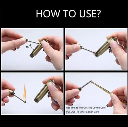 Weatherproof Metal Match - Reusable Fire Starter for Camping & Survival