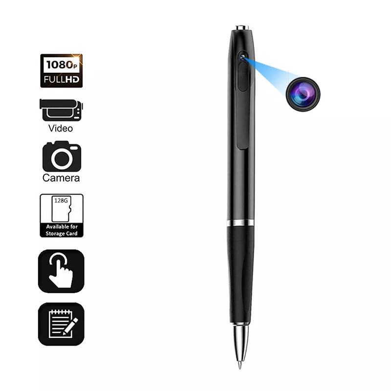Mini Camera Pen Pocket Digital Voice Video Recorder for Business Conference 1080P Wearable Body Micro Cam Security Cameras