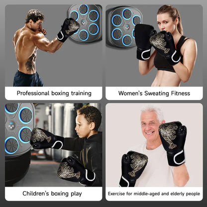 Interactive Music Boxing Machine with Gloves