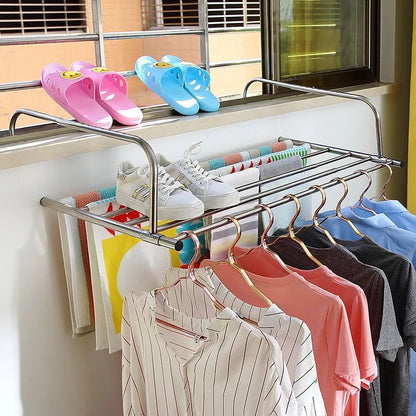 Stainless Steel Extendable Foldable Balcony Clothes Dryer