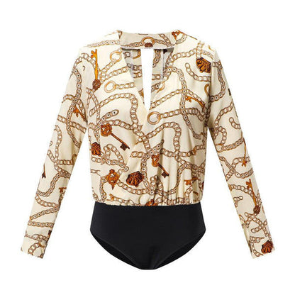 Vintage Printed Bodysuit